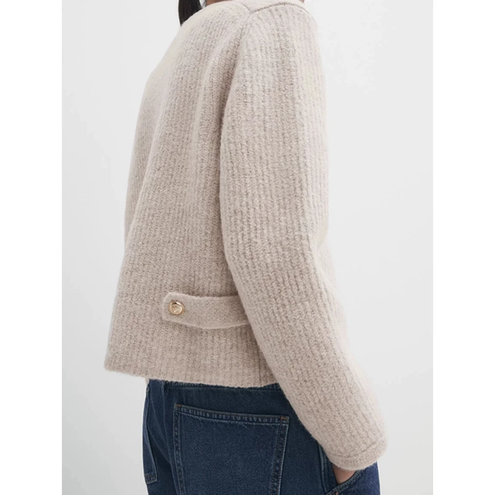 Cos Lris women's clothing 2024 Autumn/winter new product button sweater temperament knit cardigan short top 05675588710