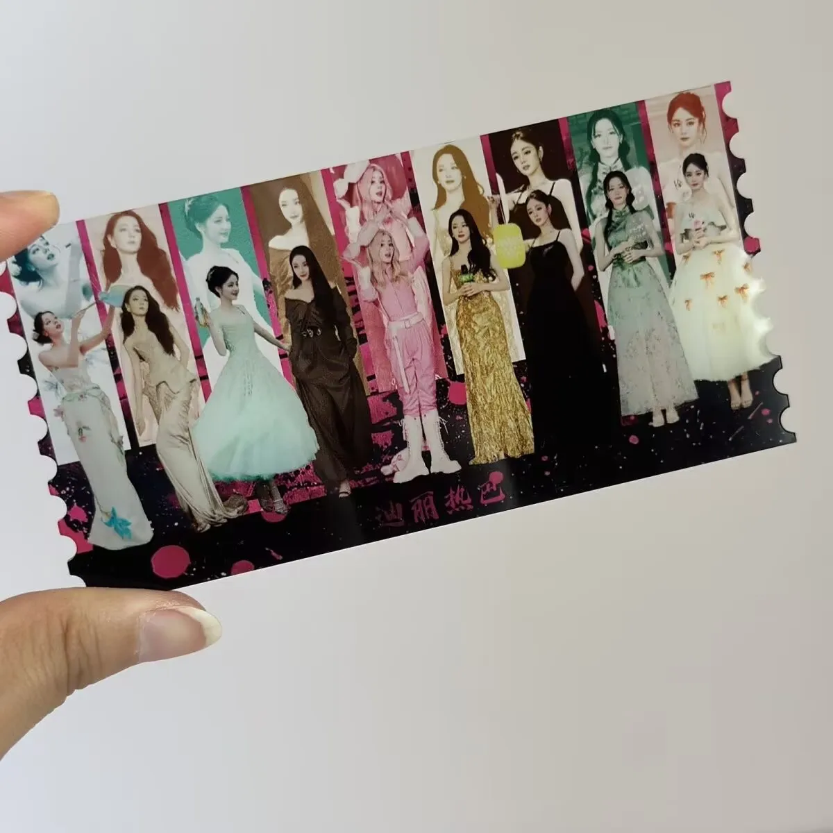 Dilrabaya Ke Li Color Window Ticket Root Friends Support High Beauty Handmade Transparent Materials in the Surrounding Area