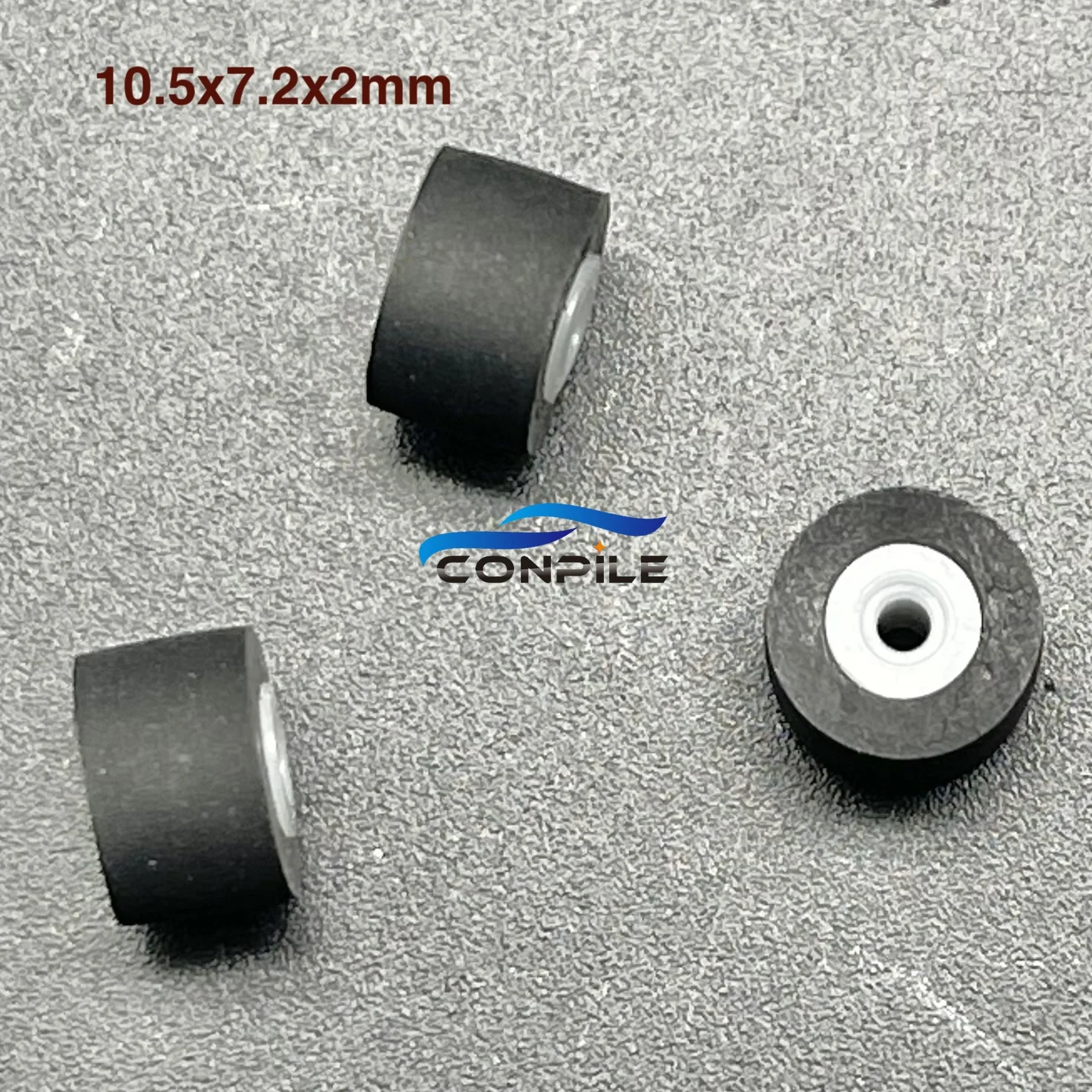 5pcs 10.5mmx7.2x2 pinch roller wheel belt pulley rubber for audio tape recorder cassette deck player