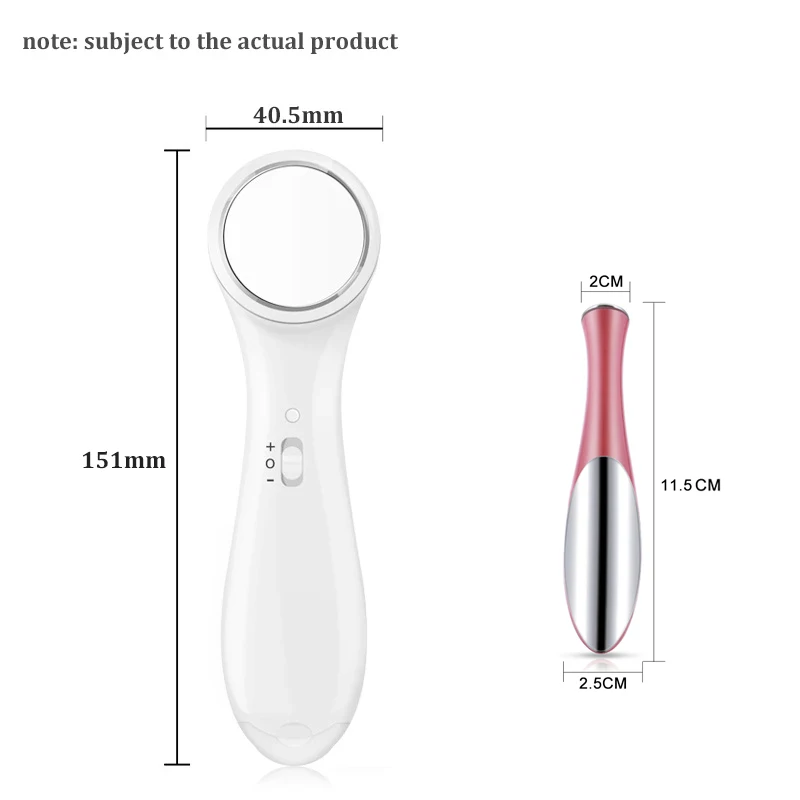 New Facial Cleanser Wash Face Machine Skin Pore Cleaner with Vibration Eye Face Massager Anti Ageing Wrinkle Dark Circle Pen Set