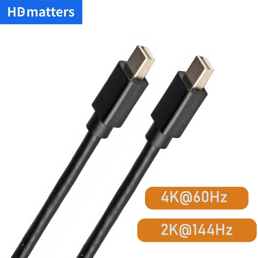 Mini DisplayPort Cable 4K 60Hz Mini DisplayPort MDP to MDP Cable (Does Not Support Displays With Thunderbolt Port)