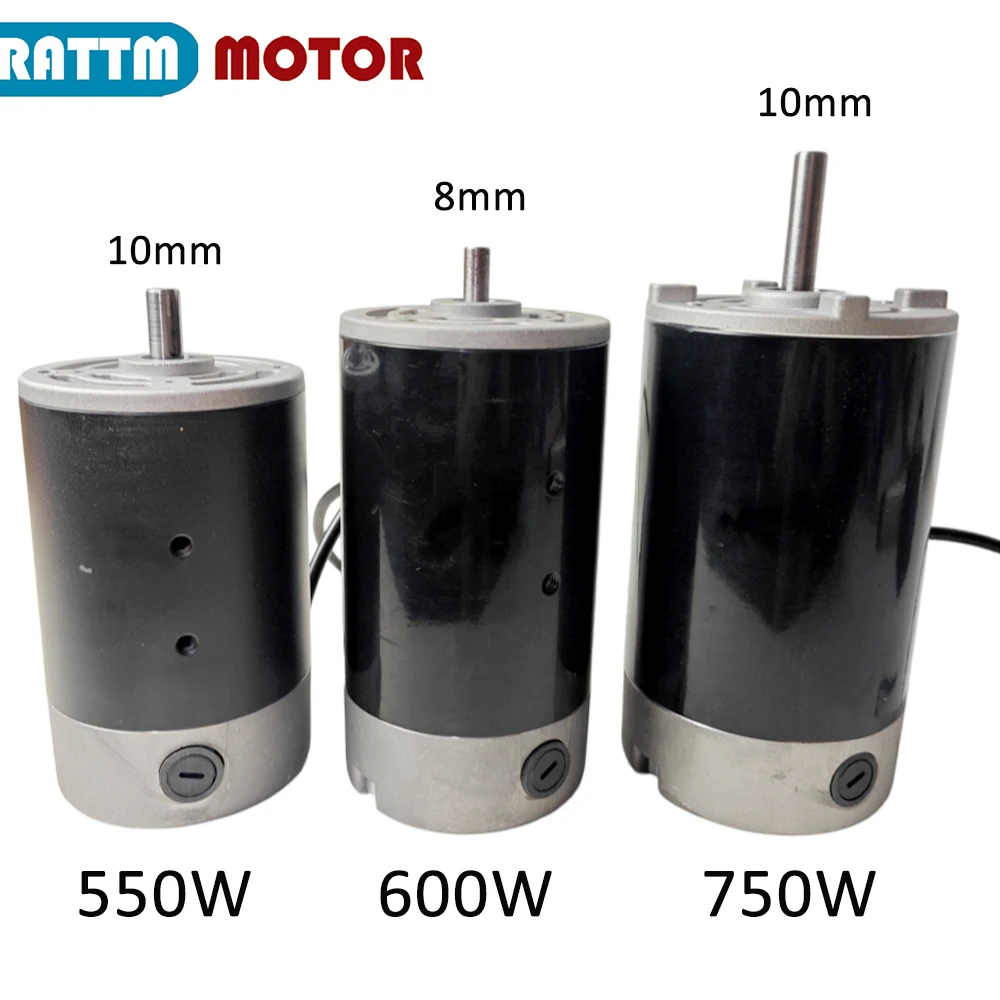 550W 600W 750W DC Lathe Brushed Motor 110V / 220V For CJ 0618 CD-210V MX-210V WM-210V Lathe Machine Part