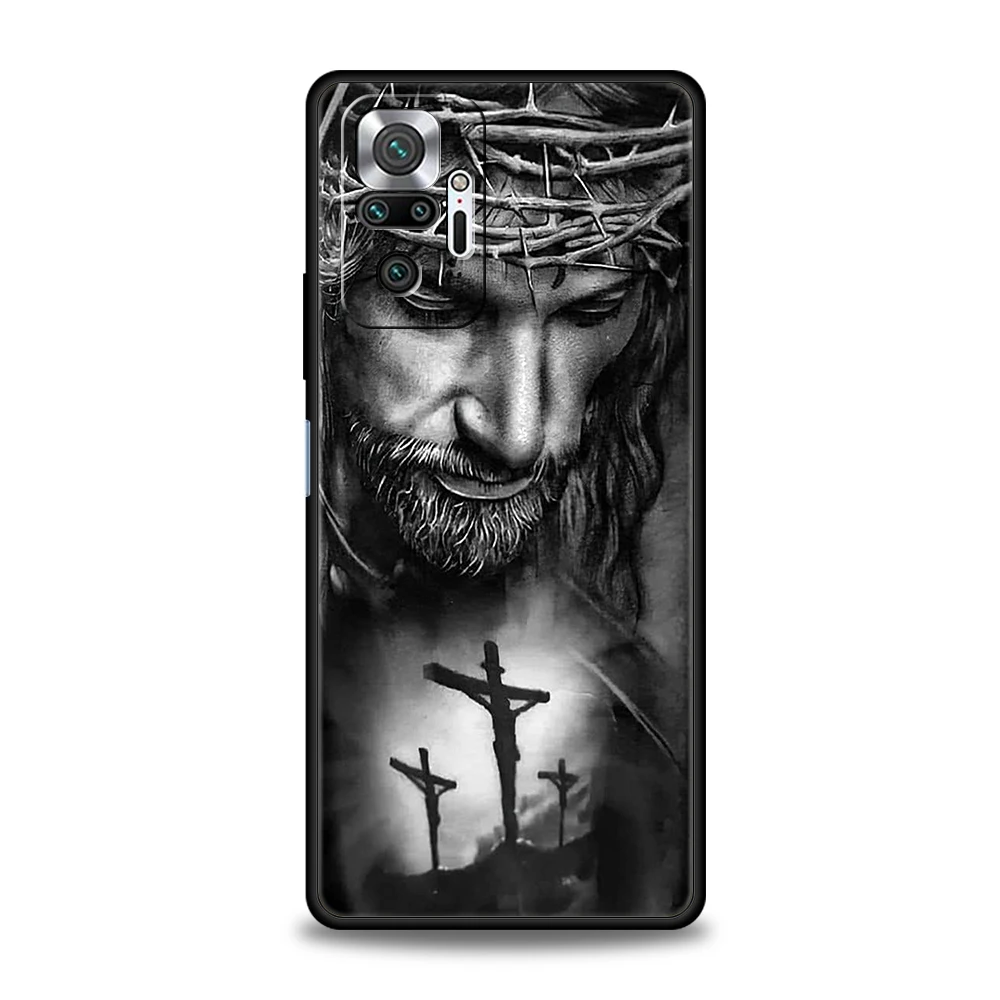 Faith Christian Religious Jesus Clear Phone Case Cover for Redmi Note 12 11 10 Pro Plus 8 8T 9 K50 K40 Gaming 9A 9C 9T Pro Shell