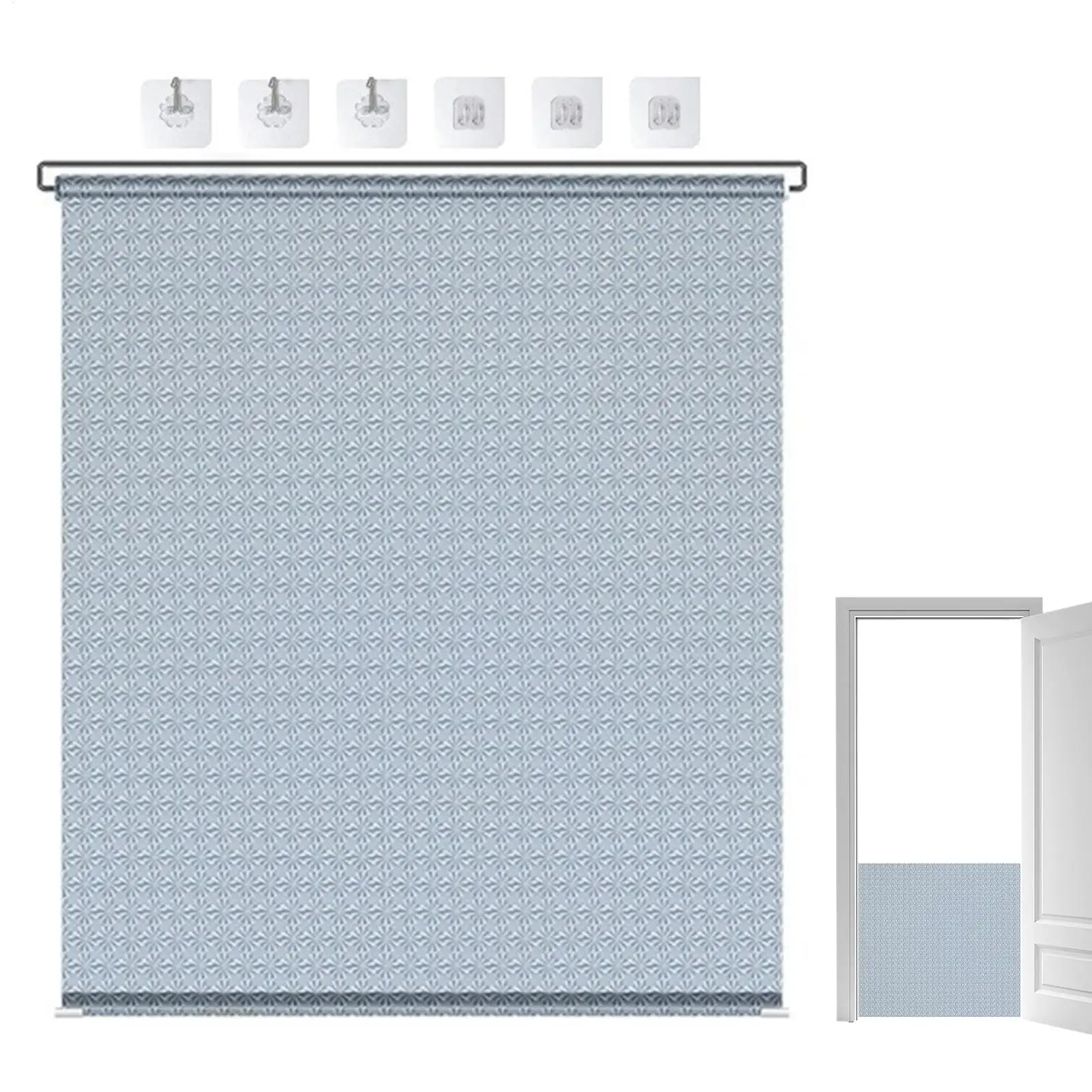 Retractable Pet Gate - Anti-Escape Reinforced Mesh No-Drill Safety Barrier for Puppies/Kittens Stairs/Hallway/Balcony