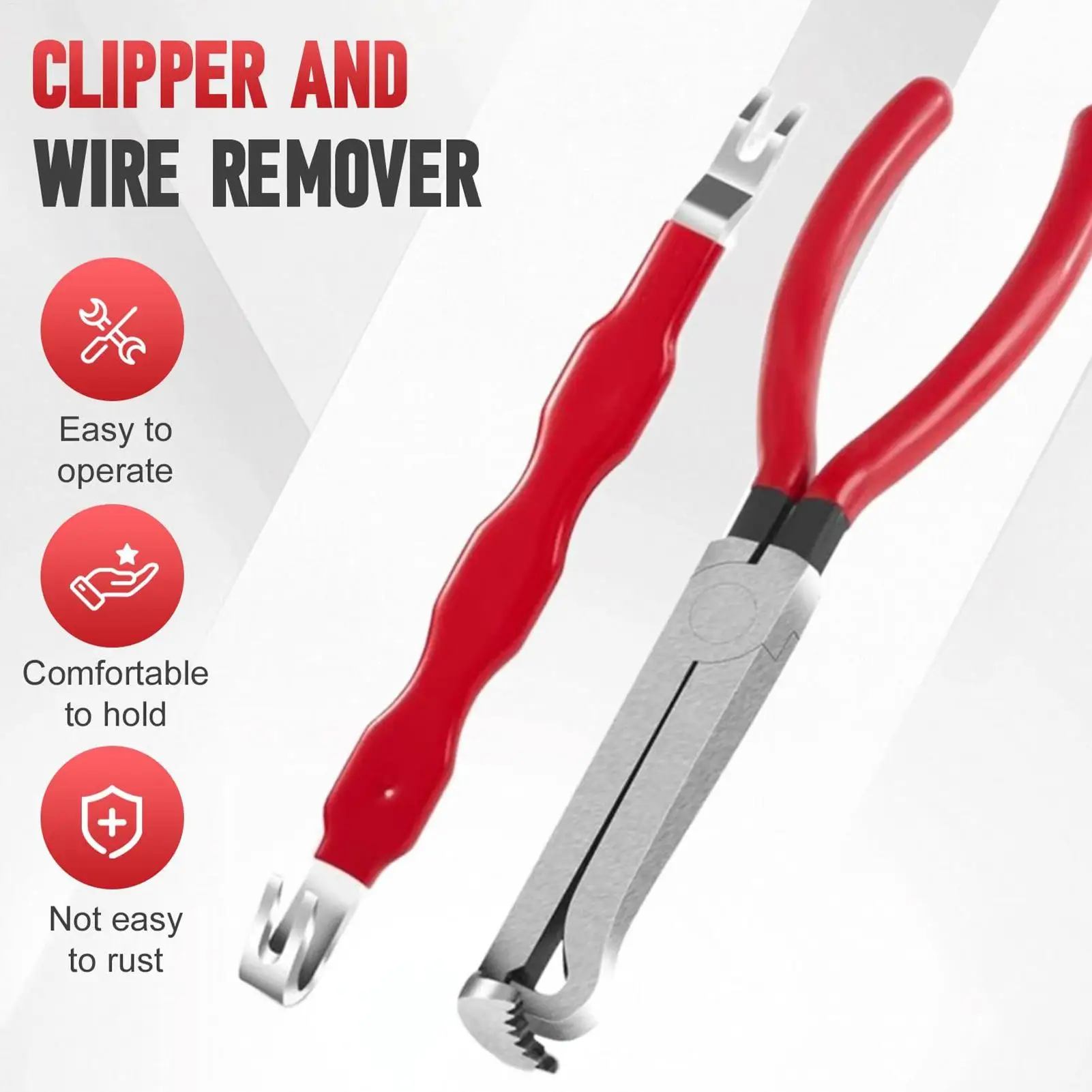 

2pcs Electrical Disconnect Pliers Bendable Straight Head Wire Cutters Oil Pipe Disconnecting Pliers Electrical Connector Removal