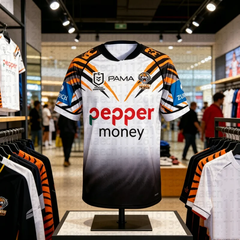 2026 New Arrival Summer Australian Wests Tigers 2026 Men's Home Jersey Y2k Uniform Top Short Sleeve Jersey Family Kids Tees Tops