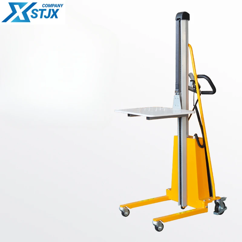 Light electric aluminum alloy single column loading and unloading forklift