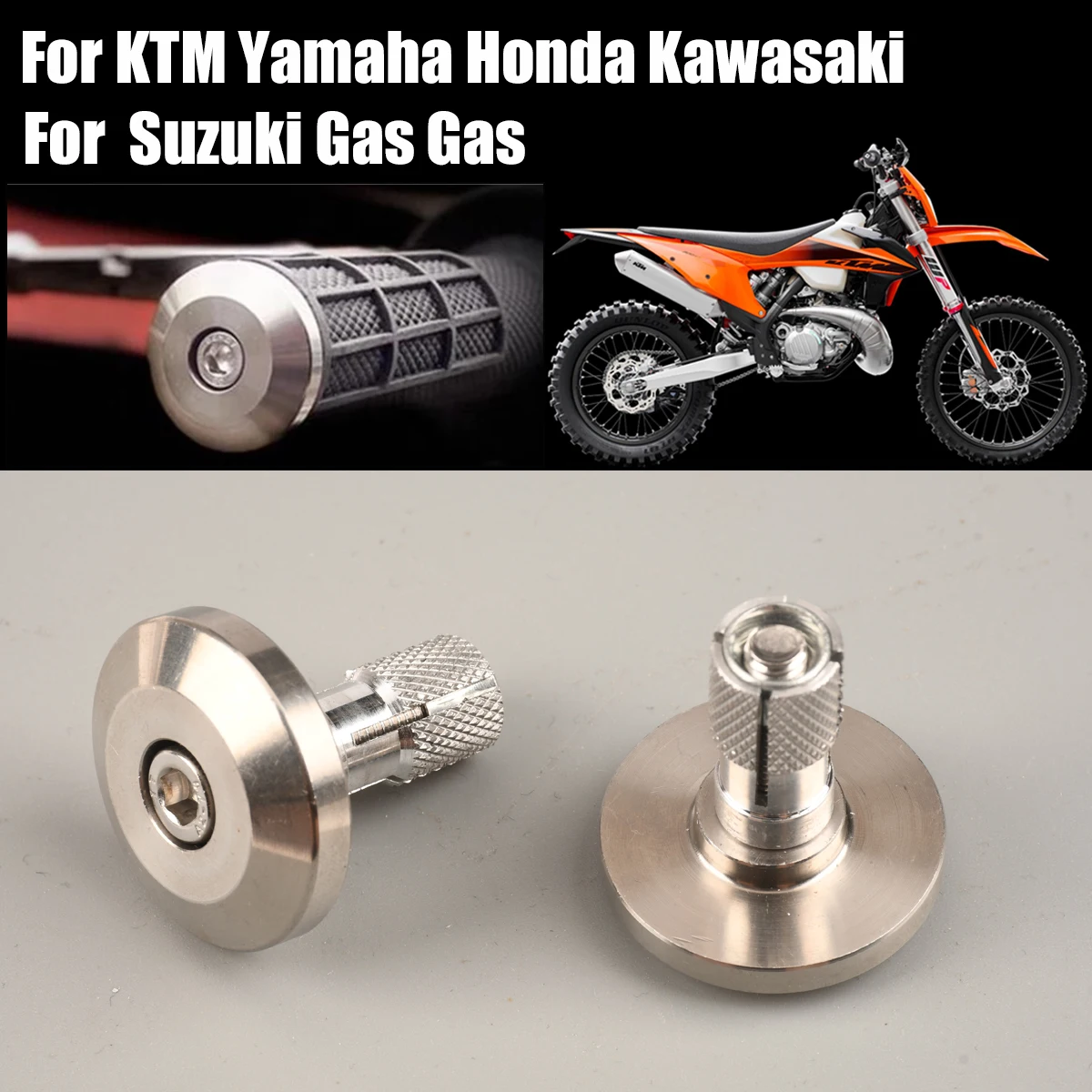 

Motorcycle CNC Handle End Cap Accessories Expansion Type For KTM Yamaha Honda Kawasaki Suzuki GasGas Off Road Motorcycle Parts