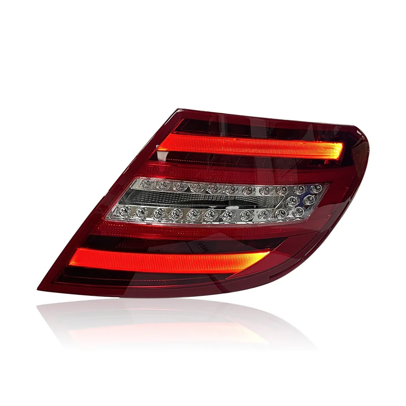 full LED dynamic taillamp taillight for Mercedes benz W204 C Class C180 C200 C260 C63 2009-2013 assembly tail light tail lamp