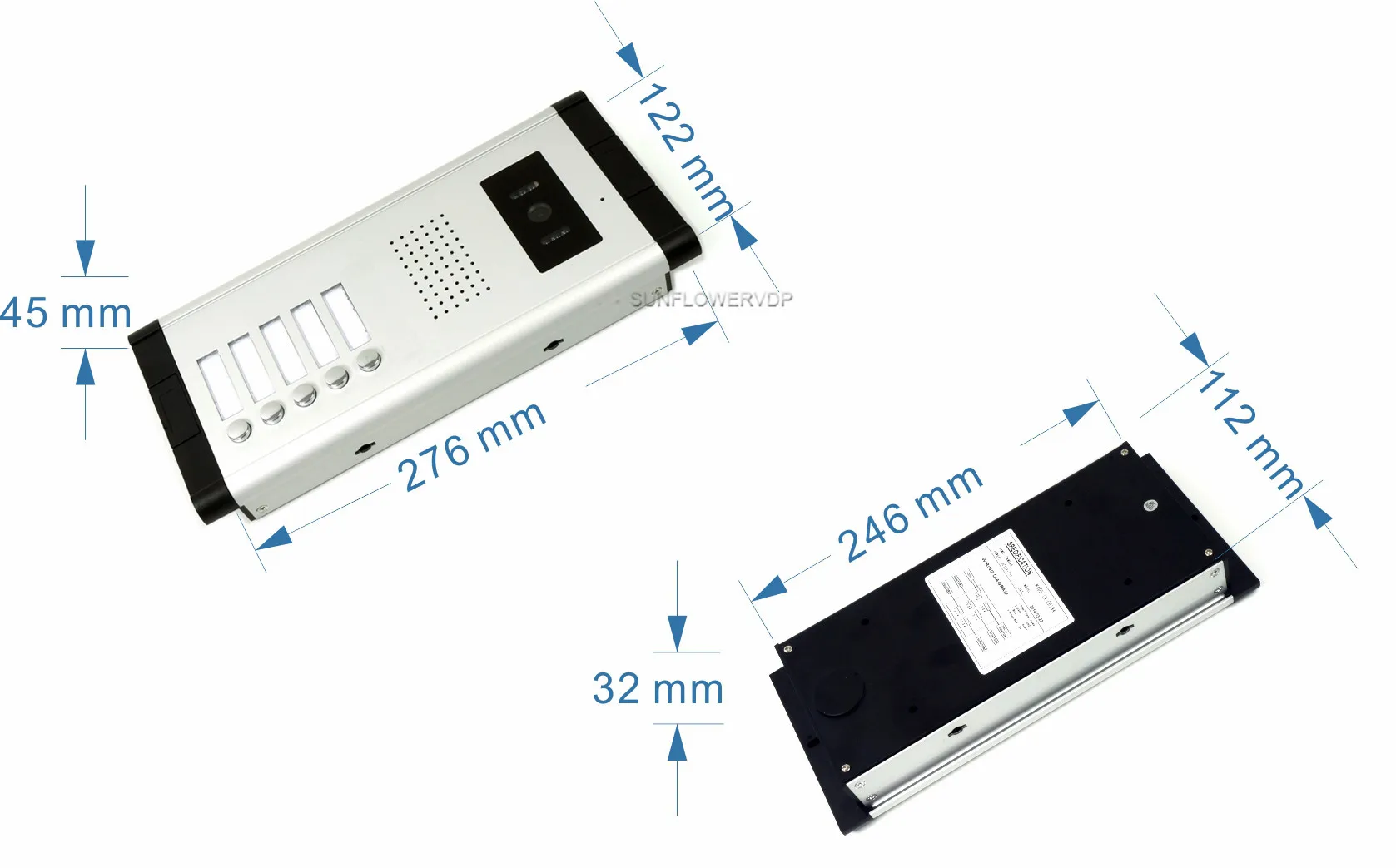 For Apartments Access Control Rfid 3 4 5 6  Multi Call Buttons Intercom 7” Color Monitor Video Intercom + Electric Door Lock Kit