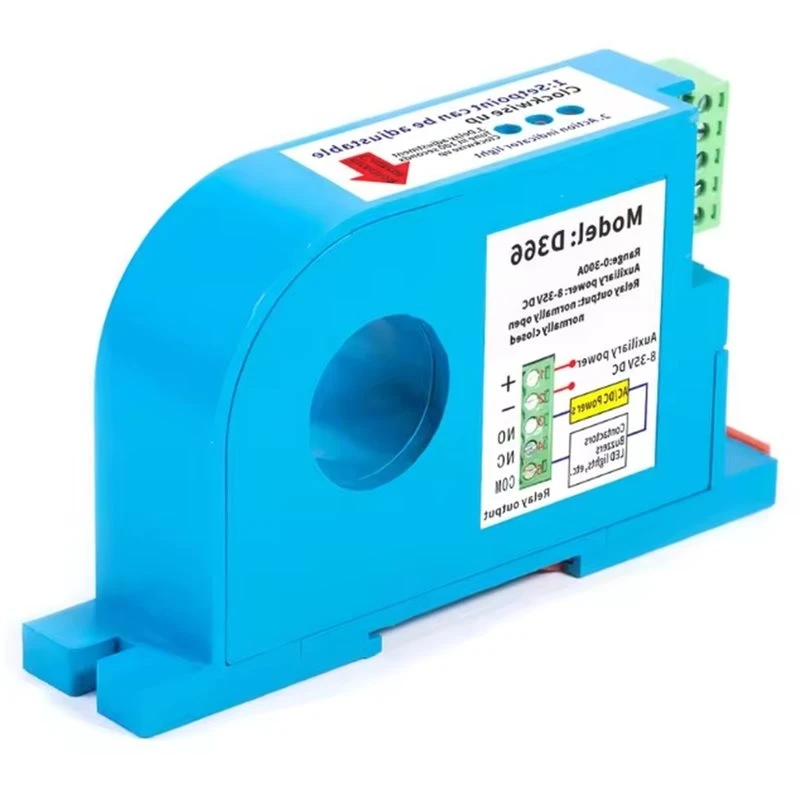 M01K DC Current Sensing Switch Perforated DC Ampere Switch Din DC Current Sensor Induction Switch Hall Sensor D366-300A
