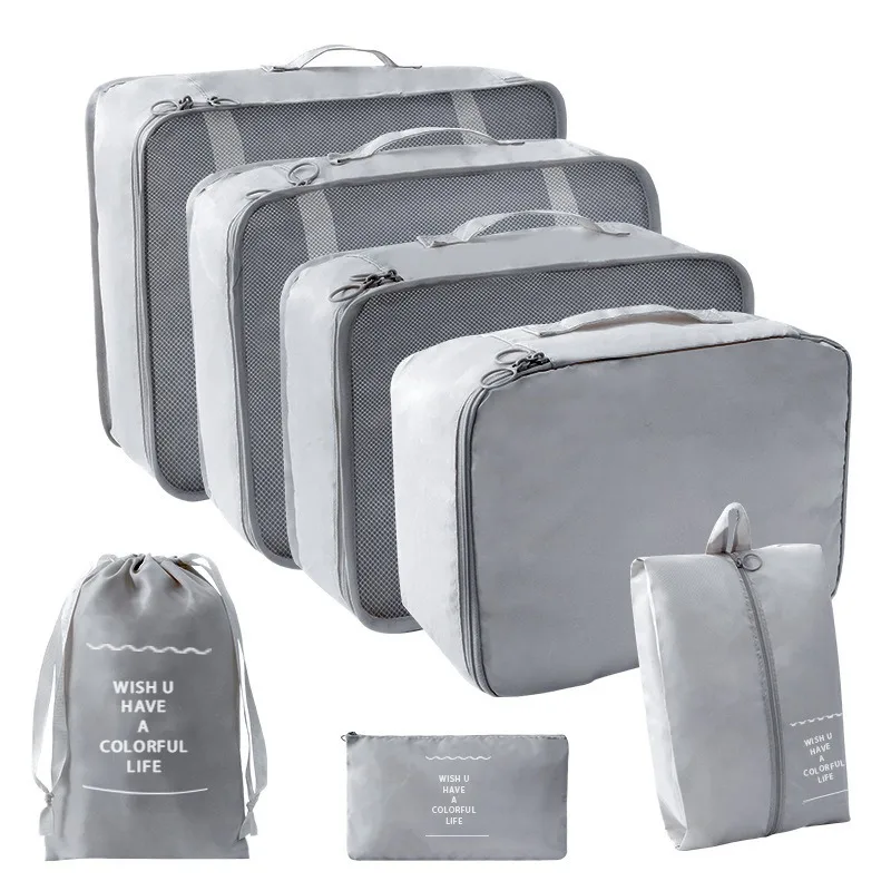 7pcs Portable Maternity Storage Bag Large Capacity Mommy Travel Bag Baby Item Clothes Diaper Nappy Organizer Maternity Package