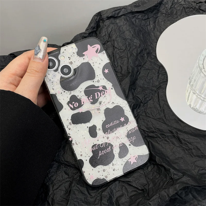 Black Spots Phone Case For iPhone 14 13 12 11 Pro Max Phone Cover