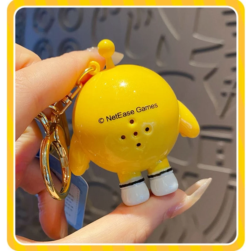 Hot Sale Cartoon Games Eggy Party Series Keychain 4 Styles Creative Voice Keychain Voice Doll Keychain Backpack Pendant Toys