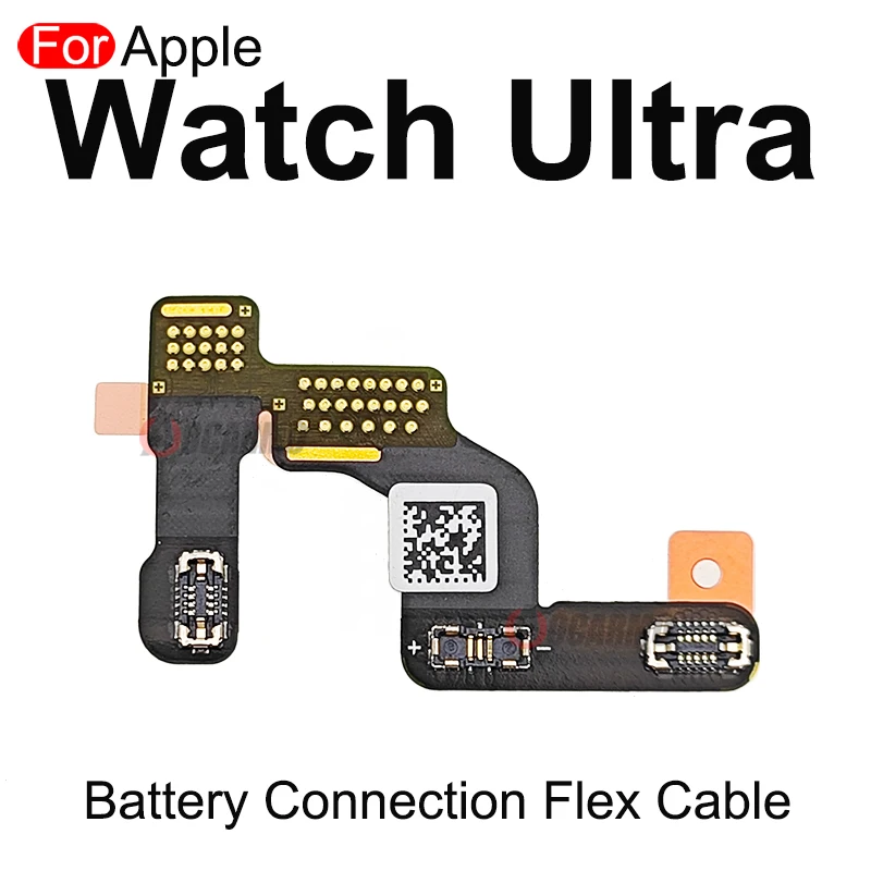 Aocarmo untuk Apple Watch Ultra 49mm LCD Power mikrofon mahkota Bluetooth papan kecil koneksi baterai Flex kabel perbaikan bagian