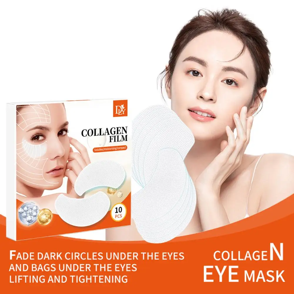 

Facial High-Protein Collagen Film Water-Soluble Mask Dark Eye Fades Mask Firming Eye Fine Circles Light Lifting Lines Bags T7T2