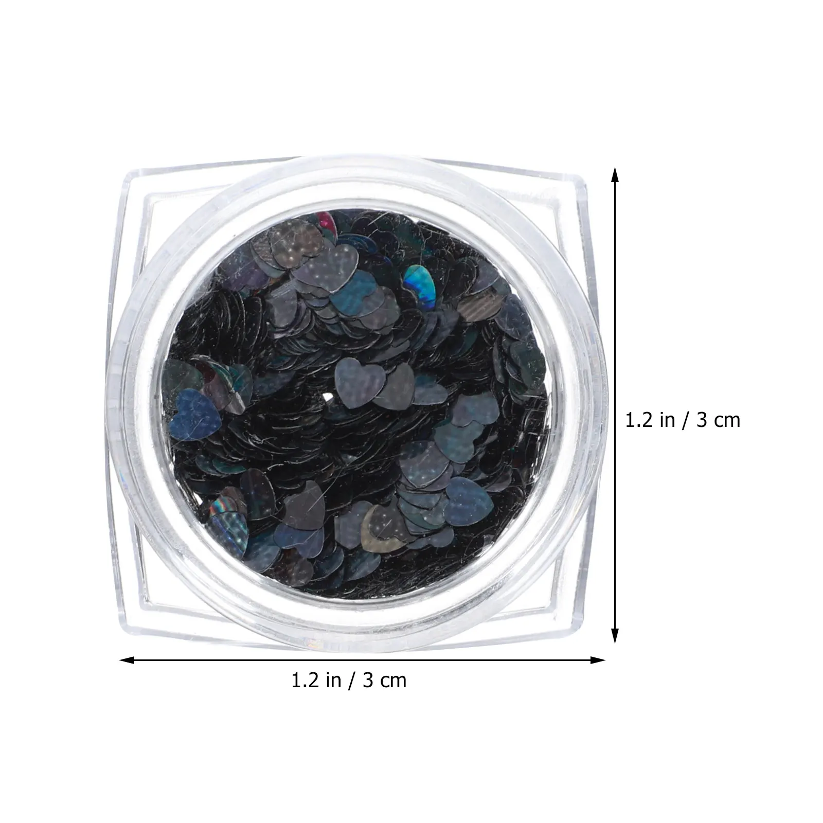 

1set Valentine's Day Manicure Sequins Heart Shape Abs Plastic Lightweight Safe Nail Charms Festival Party Eye Makeup Glitter