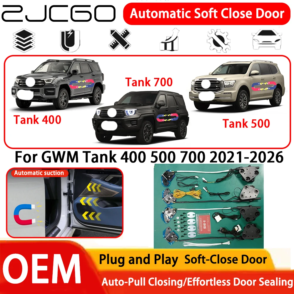 

for GWM Tank 400 500 700 2021-2026 Car OEM Plug and Play Automatic Electric Soft Close Door Comfort Closing System