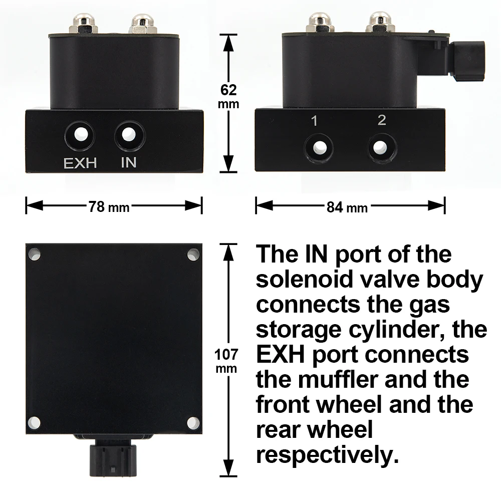 12V VU2 Solenoid Valve Air Ride Suspension Manifold Valve With Remote Controller 0-200psi With One Click Up and Down