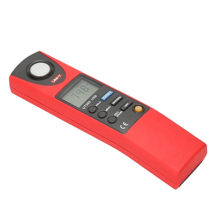 UNI-T UT382 Digital Illuminometer Light Illumination Meter 20~20000 Lux 0~2000 FC MAX/MIN Displaying Data Logging