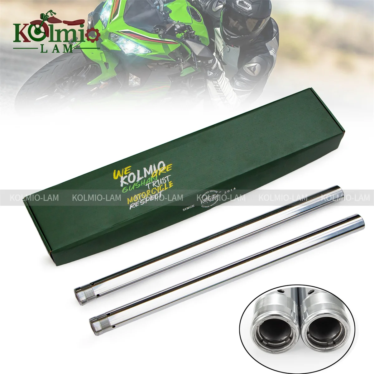 

Fit For 2018 - 2024 Ninja 400 Z400 Motorcycle Accessories Front Suspension Fork Inner Tubes Set EX400 NINJA400 2019 2020 2021