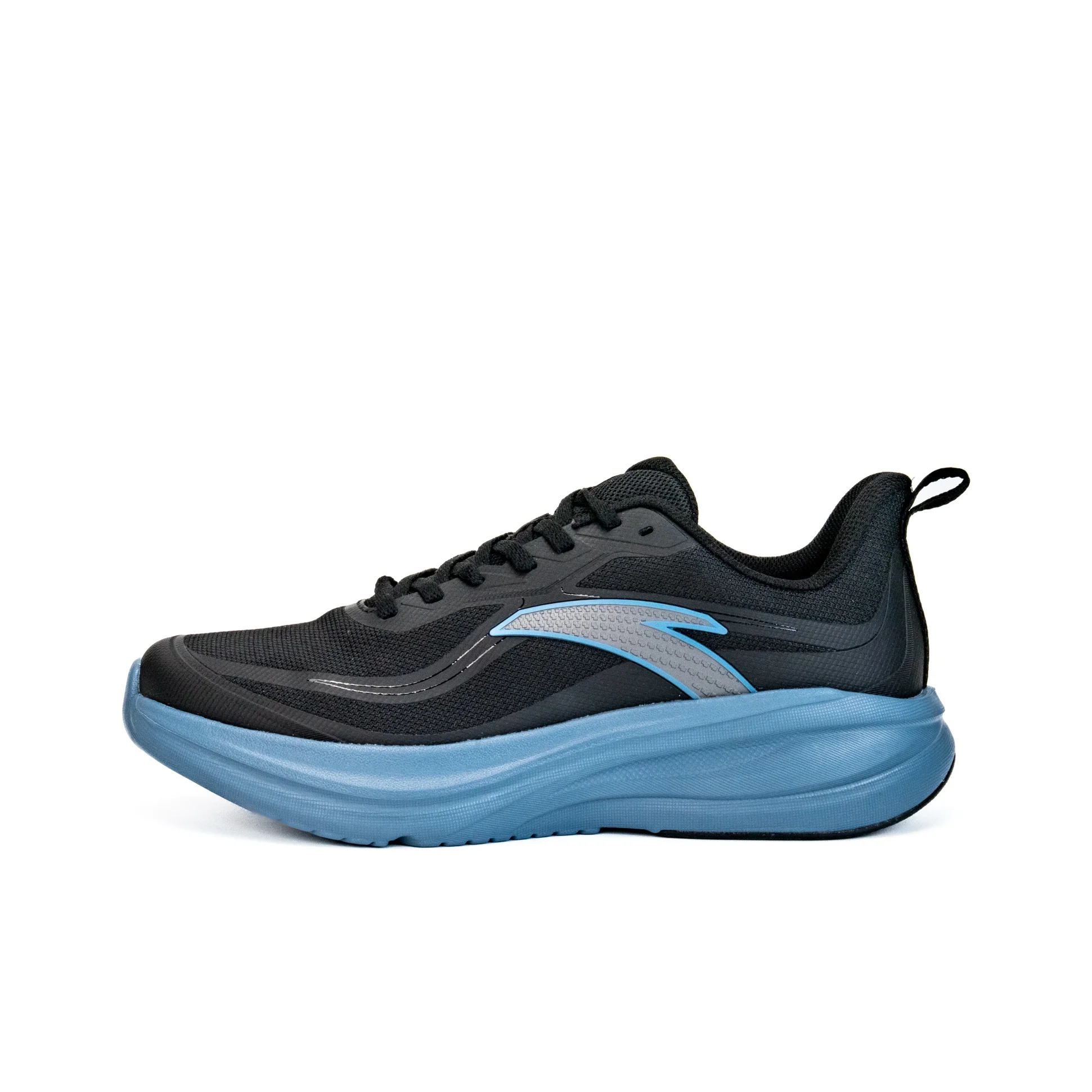 Anta Cloud Path Fabric Low top Running Shoes Men's Basic Black/Rosemary Blue 112615526-5