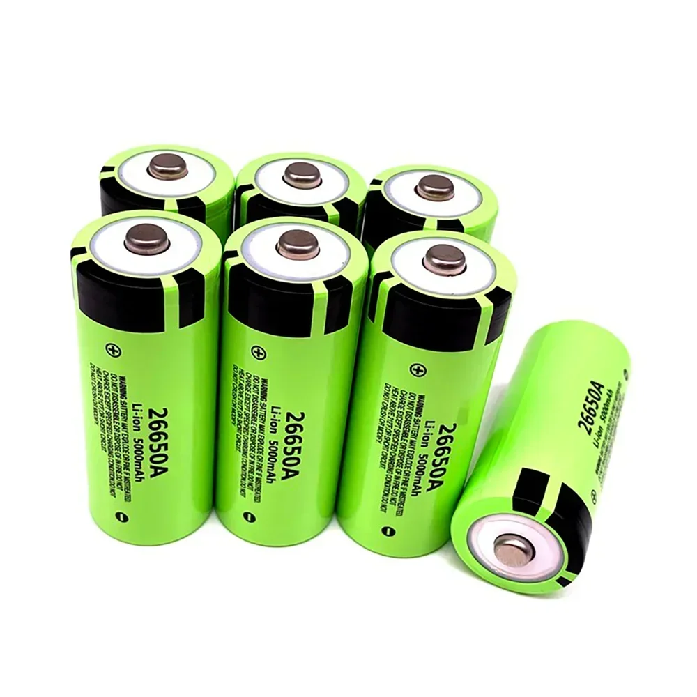 100%  Rechargeable lithium battery NEW 26650 3.7V 5000mAh 50A Power Lithium Ion Battery 26650A, Geeignet Für LED Taschenlampe