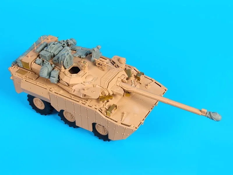 1:35 Scale Resin Die-cast Armored Vehicle AMX-10 RCR Tank Chariot Parts Modification Does Not Include The Unpainted Tank Model