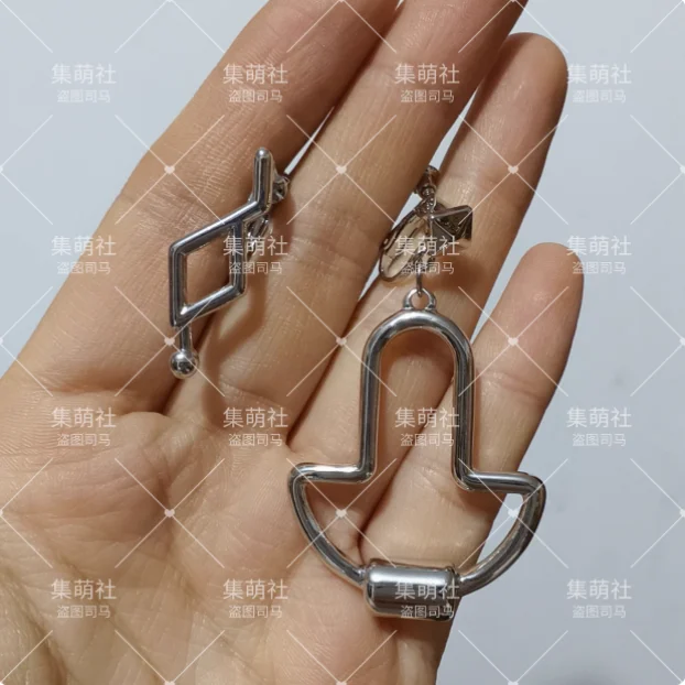 Anime arknights espinhos o lodestar brincos de metal foto adereços acessórios cosplay traje clipes de orelha acrílico