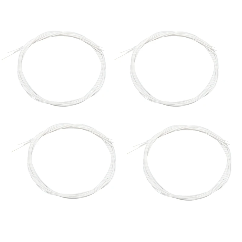 16Pcs/Set White Durable Nylon Ukulele Strings Replacement Part For 21 Inch 23 Inch 26 Inch Stringed Instrument