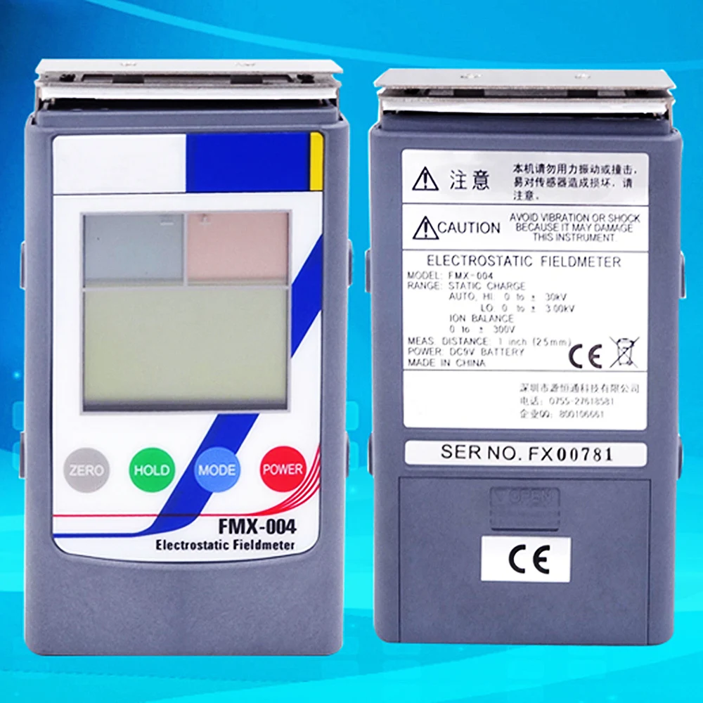 FMX-004 FMX-003 Handheld Electrostatic Field Meter ESD Test Meters Electrostatic Tester Pocket Size Electrostatic Field Meter