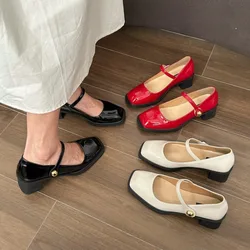 Spring and Autumn Women's Pumps Leather Shoes Ladies Casual Shoes Fashion Flat Loafers British Style Office and Banquet Loafers