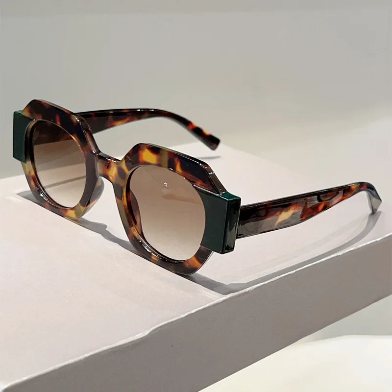 Trendy Hexagon Sunglasses Women For Men Vintage Punk Luxury Brand Designer New Popular Hip Hop Outdoor Driving Sun Glasses UV400