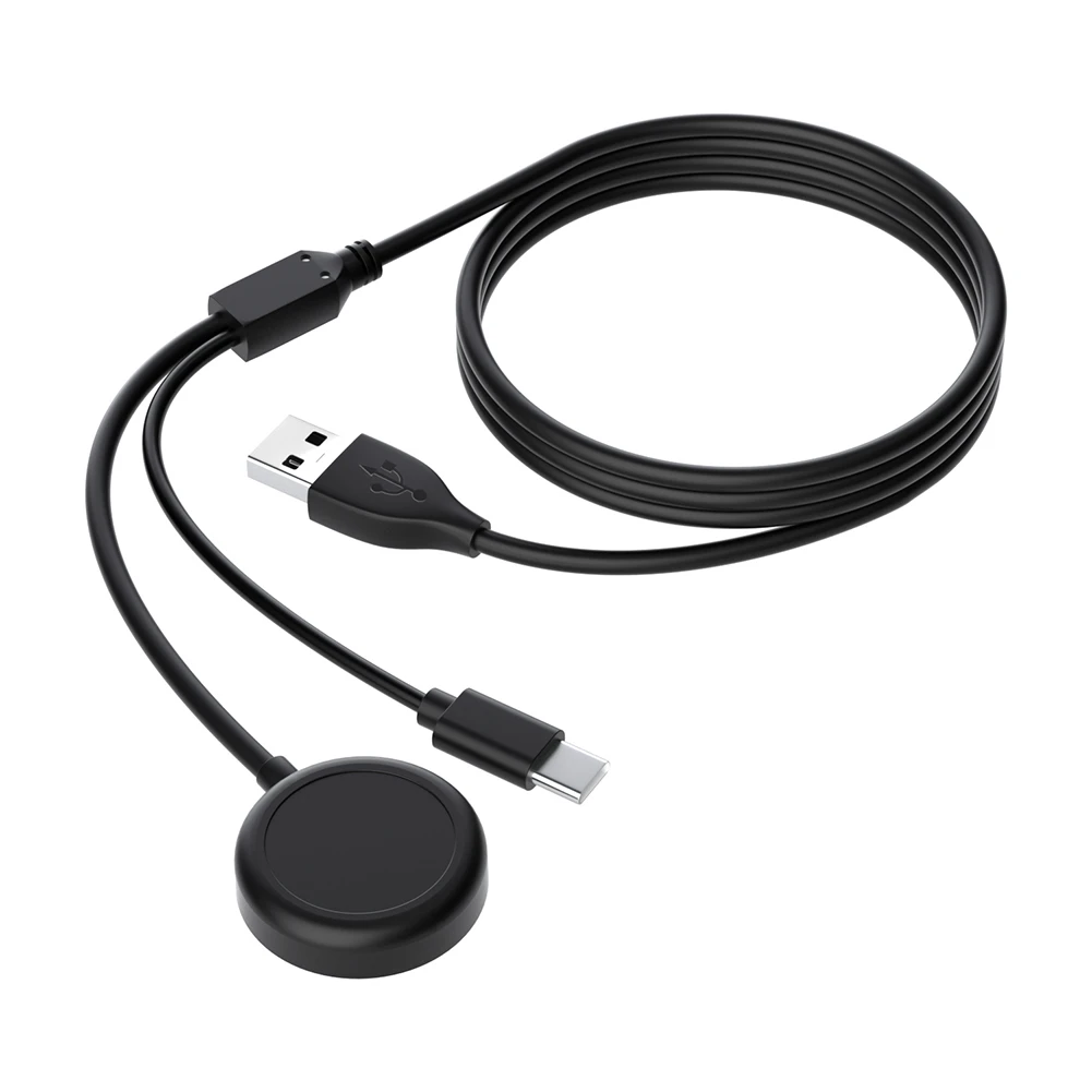 2 in 1 Wireless Charger for Samsung Galaxy Watch Active 2 USB Quick Charging Cable 100CM Smart Watch