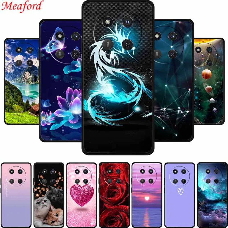 For Honor X60 Pro Back Cover Case Protective Black Silicone Soft Phone Case For Honor X60 Pro 5G Case HonorX60 X 60 X60Pro 6.78