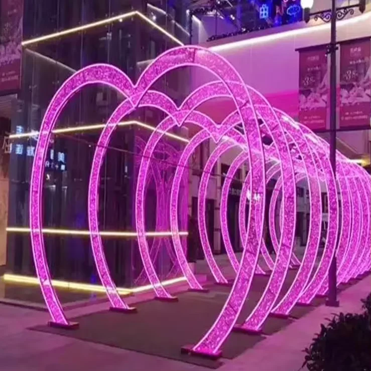so-Customizable Large Outdoor IP65 LED PVC Waterproof Walk 3D Christmas Light Decorations Color-Changing App-Controlled CE！