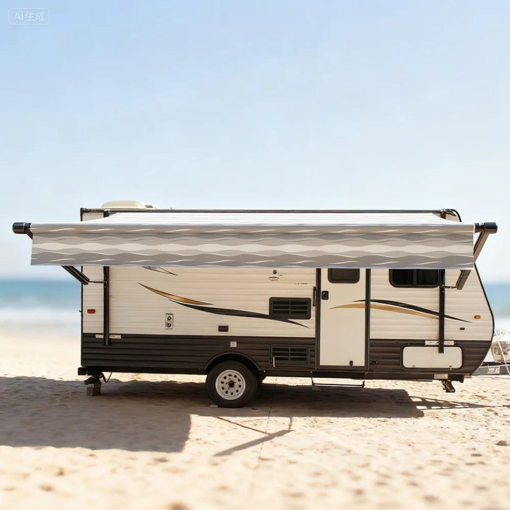 Remote Kontrol STLF Soleflex B2E High Strength B2E untuk Awning Elektrik RV Roll Out, untuk Trailer Caravan dalam Paket Standar Si