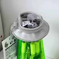 Funny Creative Pen Holder 1pc Creative UFO-Shaped Pencil Case Transparent Large Capacity Stationery Doll Storage Bag School Gift