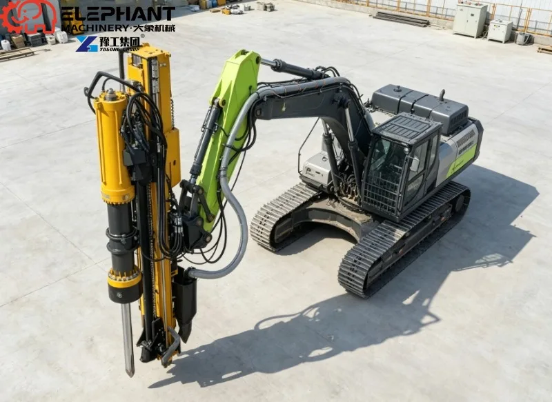 Integrated Rock Drill and Splitter Machine All In One Hydraulic Unit For Reinforced Concrete Structure Demolition Work