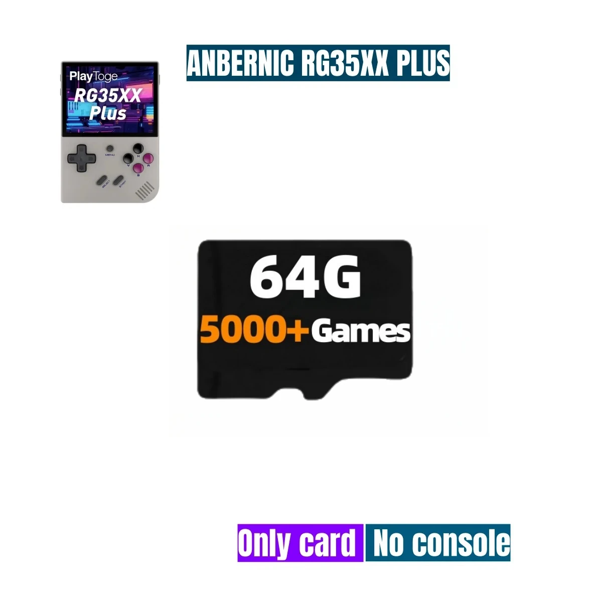 ANBERNIC RG35XX PLUS TF Card Memory Card Retro Games Handheld Game Console 256GB Preloaded Games 300+PSP Games Card Gift