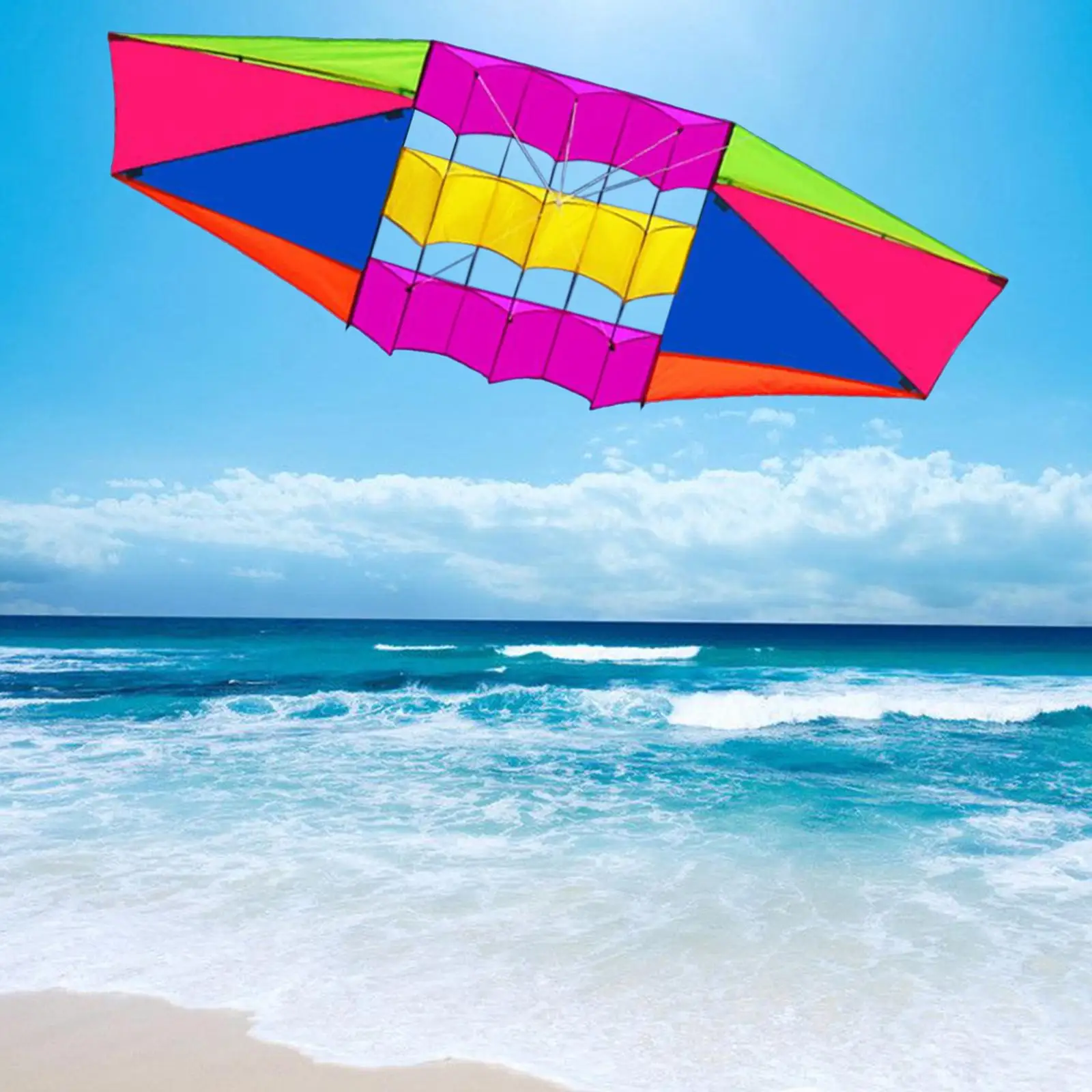 Cometa colorida, juguetes deportivos al aire libre, fácil de volar, ocio, 250Cm x 80cm, cometa de entretenimiento para parque, playa, jardín, adultos y niños