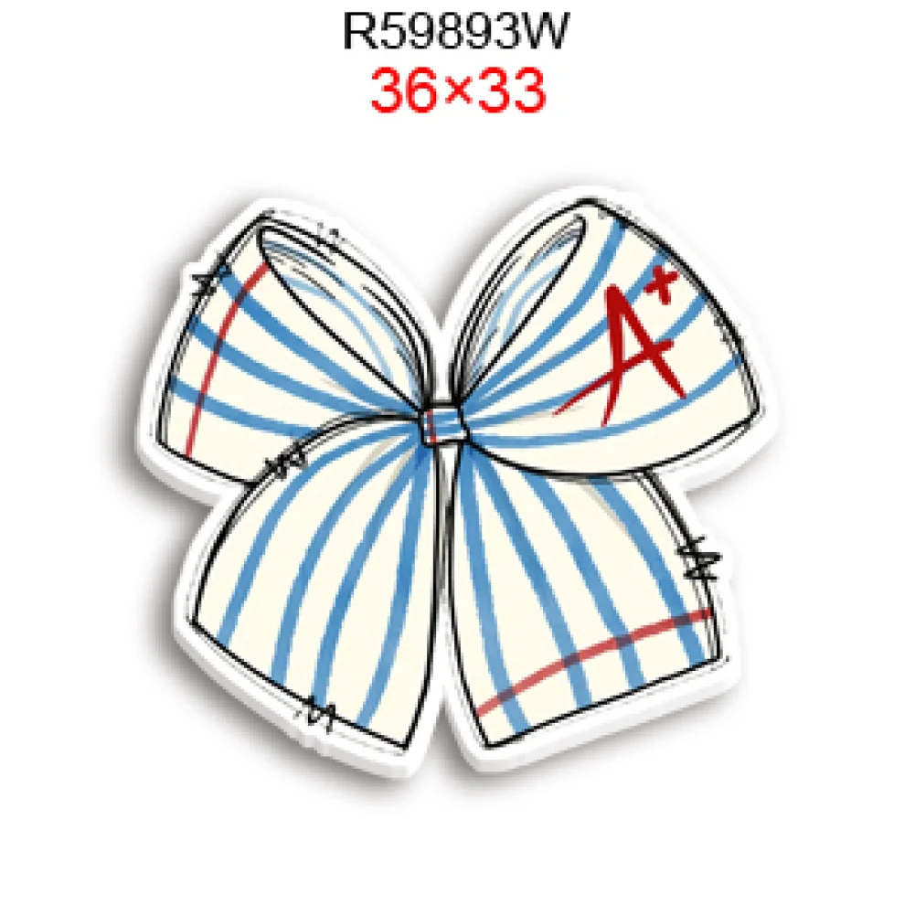 Cartoon Resin Planar 10pcs/lot Back to School Flatback Transparent Acrylic Glitter Acrylic For DIY Phone Case Hair Bow Keychain