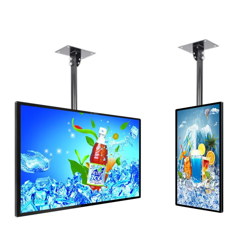 32 43 55 Inch Lcd Super Thin Advertising Machine Player Advertising Machine Wall Mount Digital Signage Display