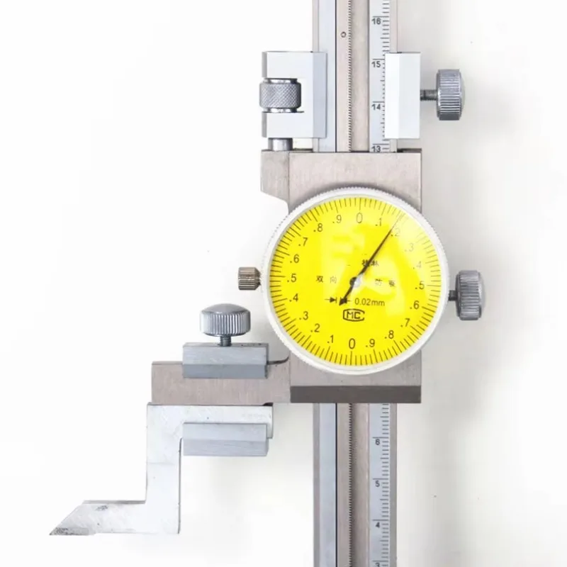 200mm/300mm/500mm/600mm/800mm/1000mm Stainless Steel Vernier Dial Height Gauge 0.001 Inch Precision Caliper Vernier Calipers