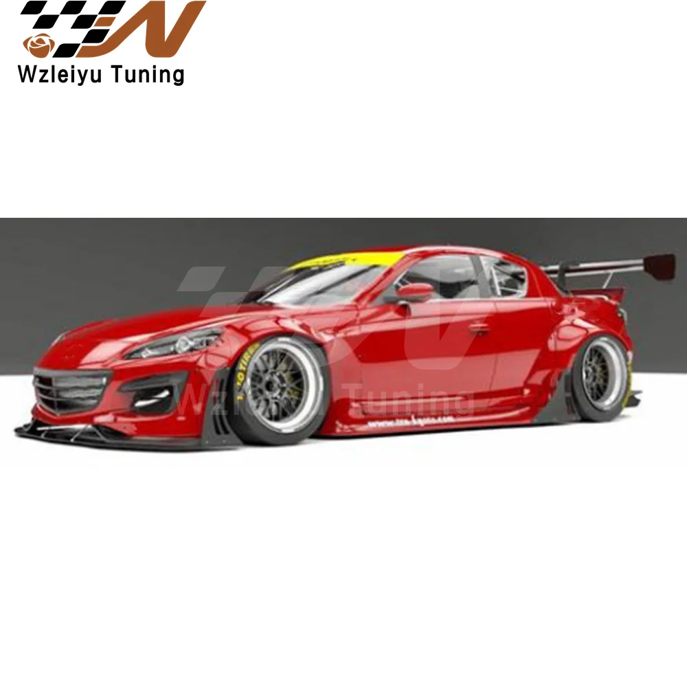 

Fiber Glass Body Kit Fit For Mazda RX8 SE3P RB Style 2009-2012 Wide Body Kit Fender Flare Spats Bumper Lip GT Wing