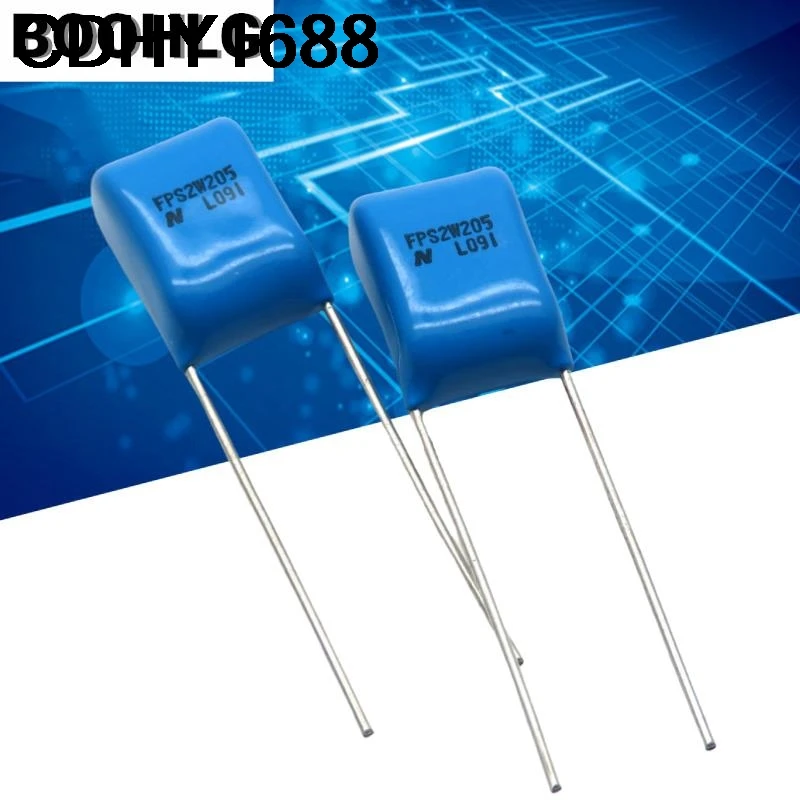 10 шт. Nitsuko 205 2 мкФ 2,0 мкФ 450 В 2 Вт CBB 10 мм высокочастотный медной тонкопленочный конденсатор