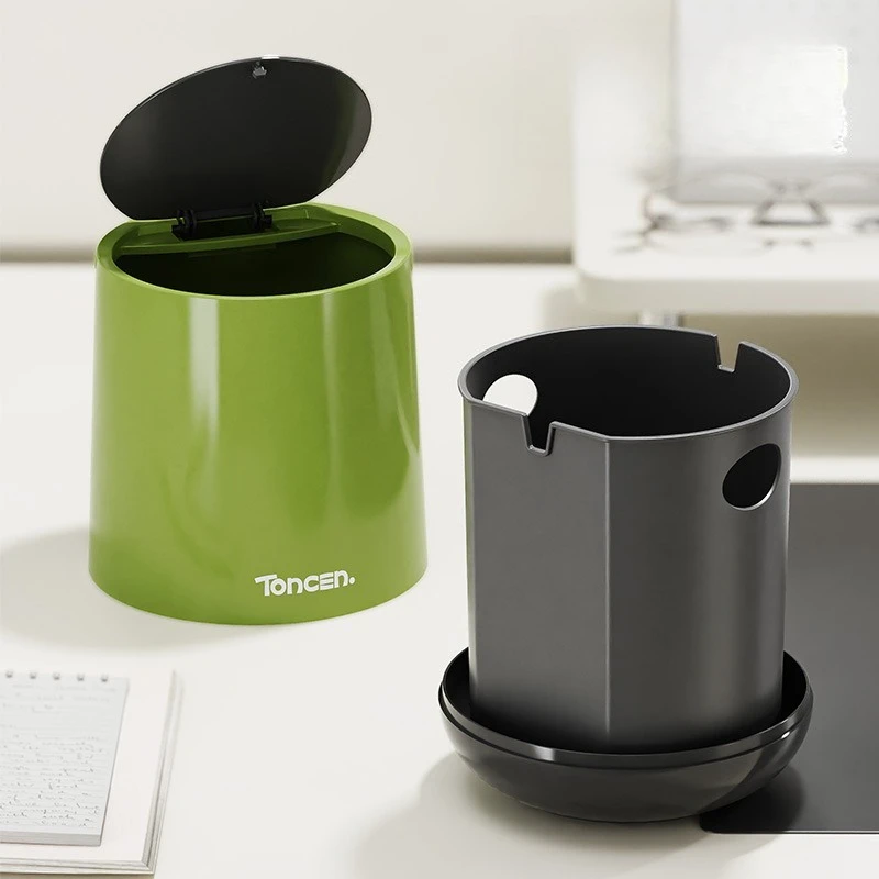 Trash Can Commercial Sensor Touchless Hotel Resort Luxury Compost Bin Garden Outdoor Plastic Body Sensor Household Merchandises