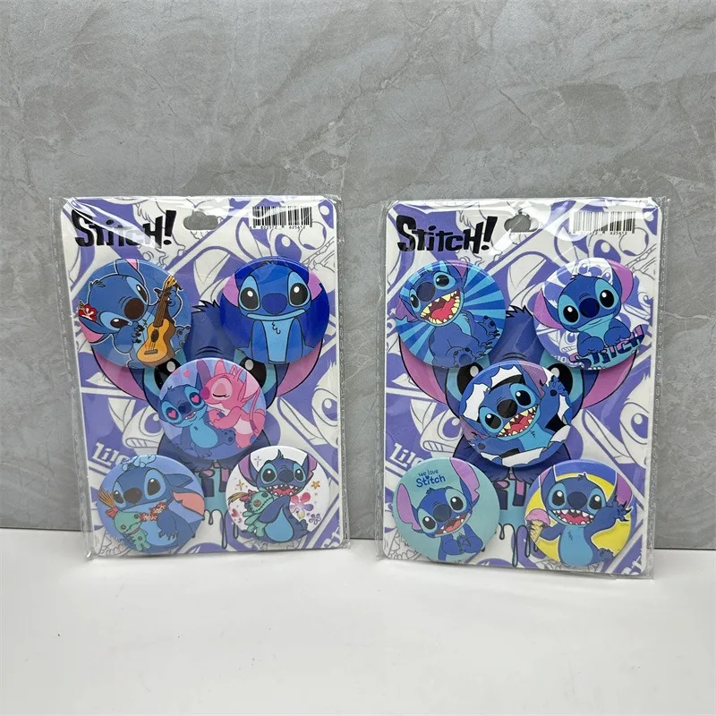 5 قطعة عشوائية ديزني ليلو وستيتش بار شارة غرزة شارة غرزة Diy بها بنفسك الديكور 44 مللي متر بروش حفلة عيد ميلاد الأطفال هدية #4