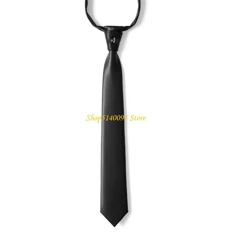 

DXAE Элегантный кожаный галстук с защитой от морщин Деловая повседневная работа Мастерство Легкий вес