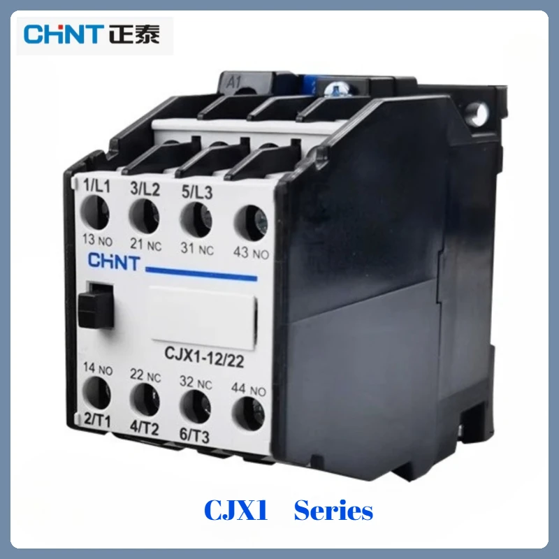 

Chint CJX1-9/22/12/22/16/22 AC Contactor Silver-Alloy Contacts Wide Voltage for High-Frequency Start/Stop Pumps 24V/36V/110V